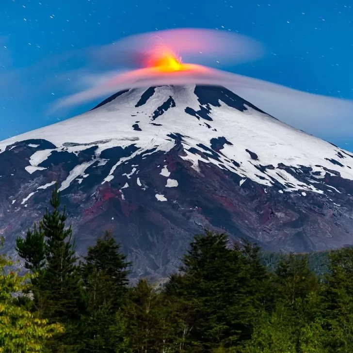 Alerta amarilla en Chile por el Volcán Villarica, en la frontera con Argentina
