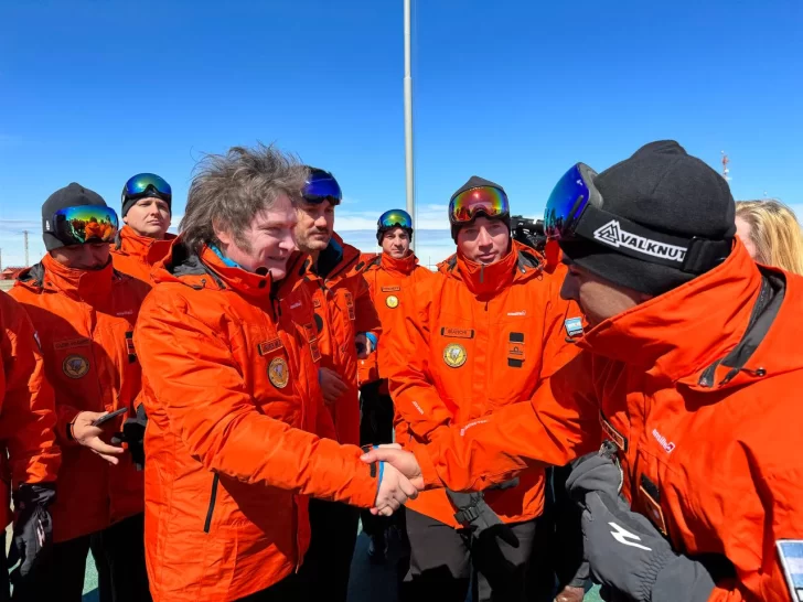 Javier Milei visitó las bases Marambio y Esperanza