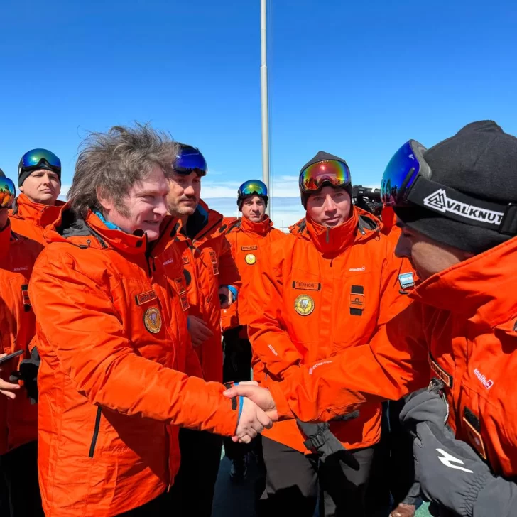 Javier Milei visitó las bases Marambio y Esperanza