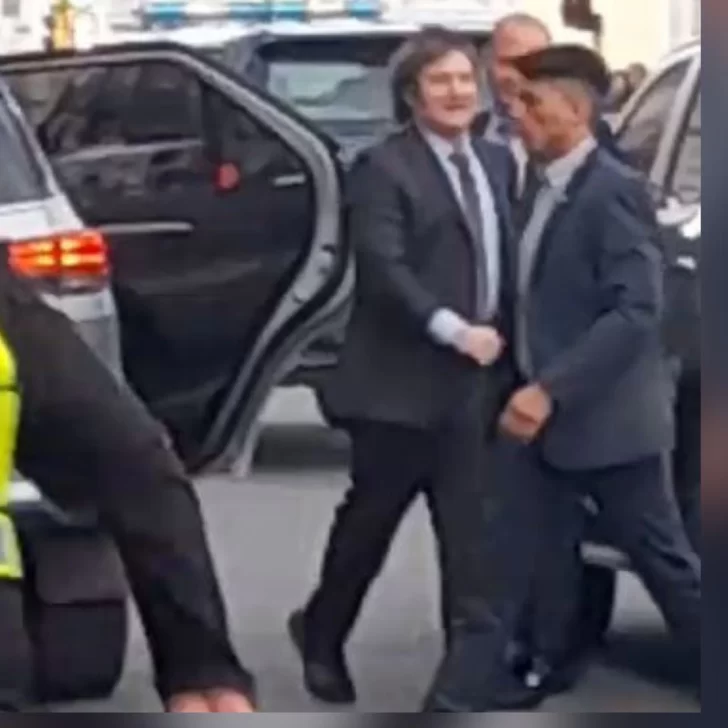 Así llegó Javier Milei al Hotel Amérian de Río Gallegos