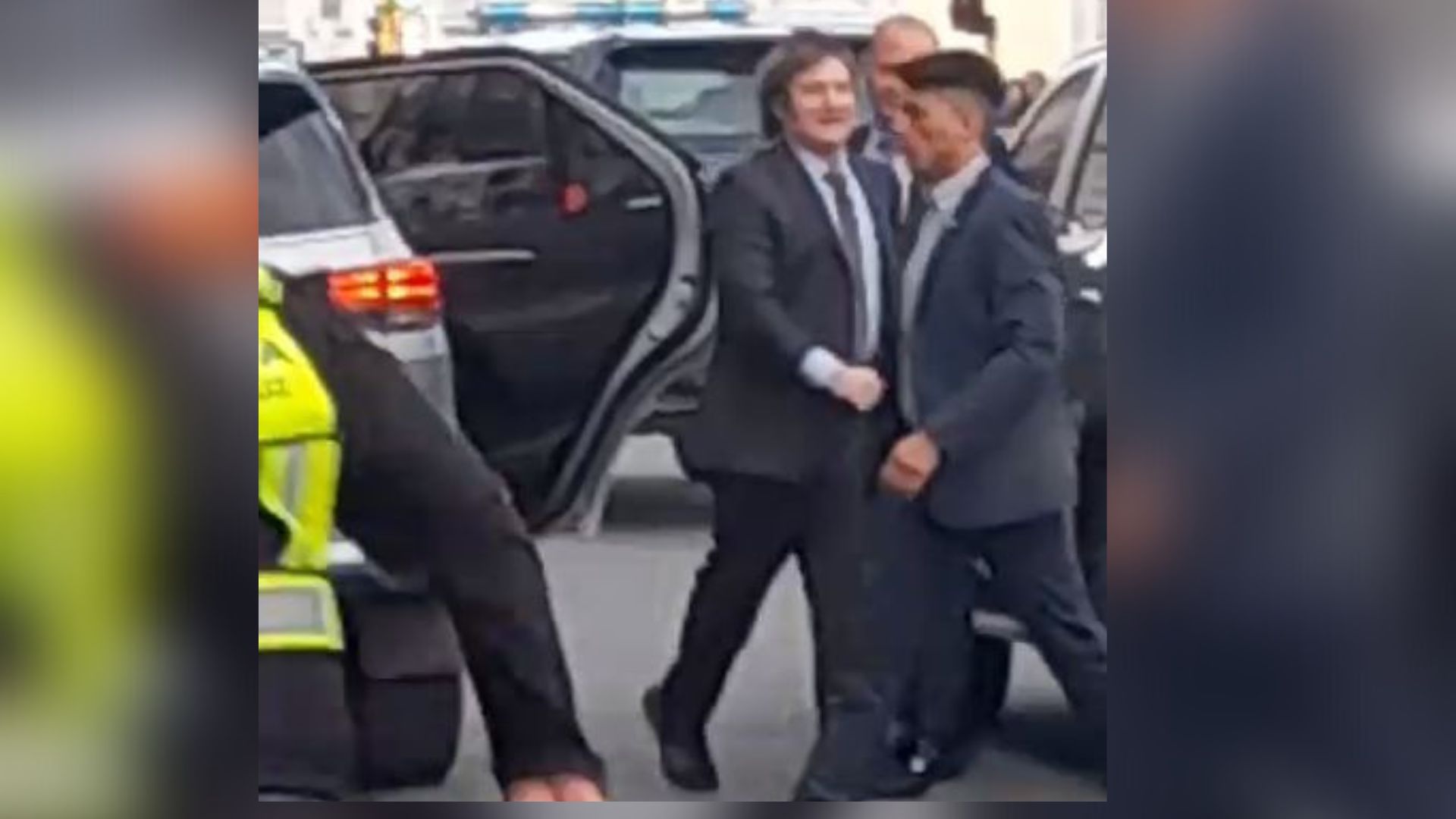 Así llegó Javier Milei al Hotel Amérian de Río Gallegos