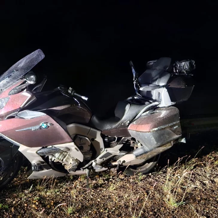 Turistas hospitalizados tras despistar su motocicleta en la Ruta 3