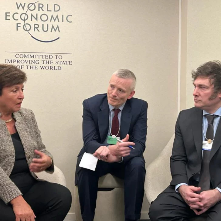 Javier Milei en Davos: se reunió con Kristalina Georgieva del FMI para asegurar el próximo desembolso y ratificar metas