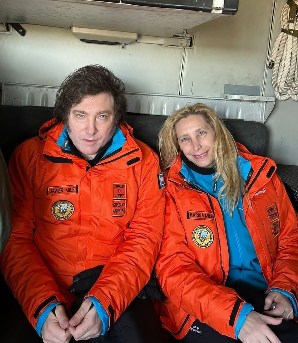 El Presidente Javier Milei llegando a Tierra del Fuego: Visitará base Marambio y Esperanza