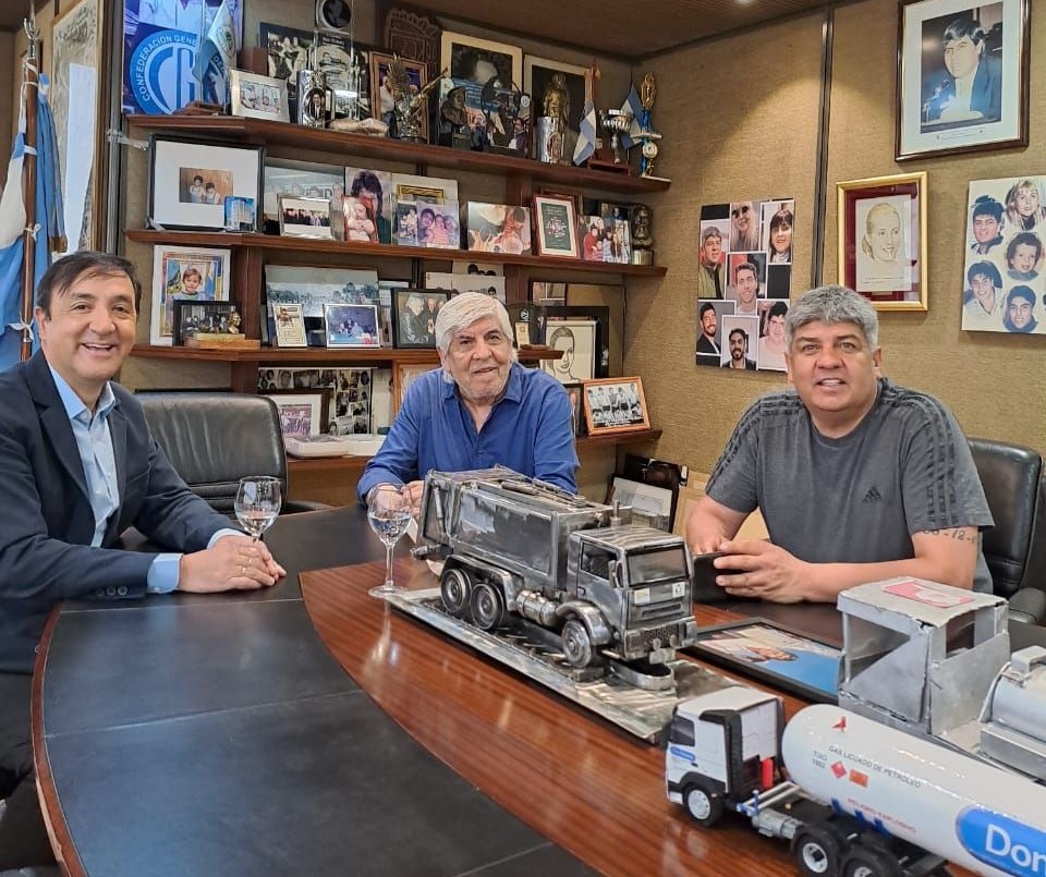 Pablo Grasso se reunió con Hugo y Pablo Moyano: “Vamos a defender cada puesto de trabajo”