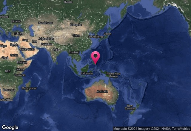 Un sismo de magnitud 6.7 se registró frente a las costas de Filipinas