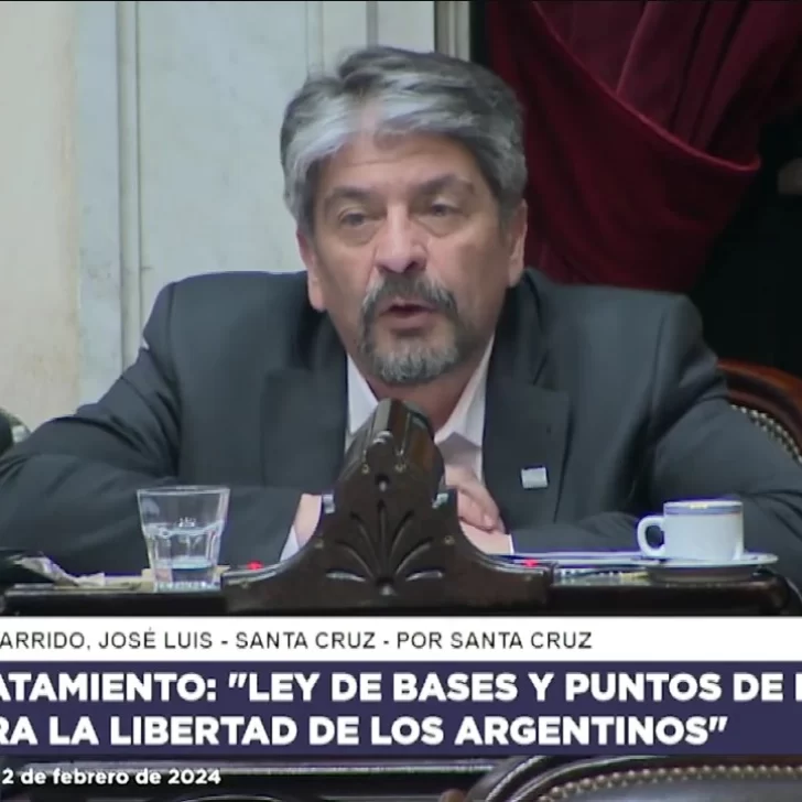 José Luis Garrido pidió por YCRT y los glaciares en el debate de la Ley ómnibus