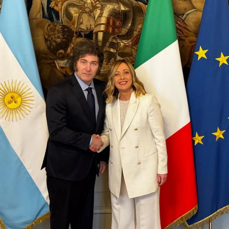 Javier Milei se reunió con la Primera Ministra de Italia, Giorgia Meloni