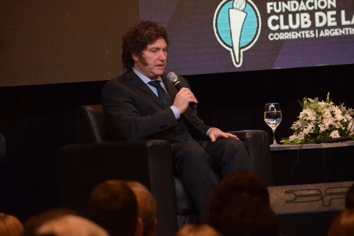 Javier Milei visitó Corrientes: “Soy loco, pero no soy b…”