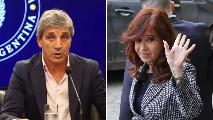 Cristina Kirchner cruzó a Caputo: “No es el primero de su familia que intenta hacerme callar”