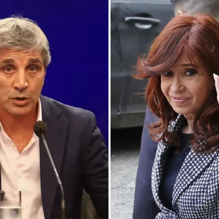 Cristina Kirchner cruzó a Caputo: “No es el primero de su familia que intenta hacerme callar”