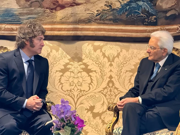 Javier Milei se reunió con el presidente de Italia, Sergio Mattarella