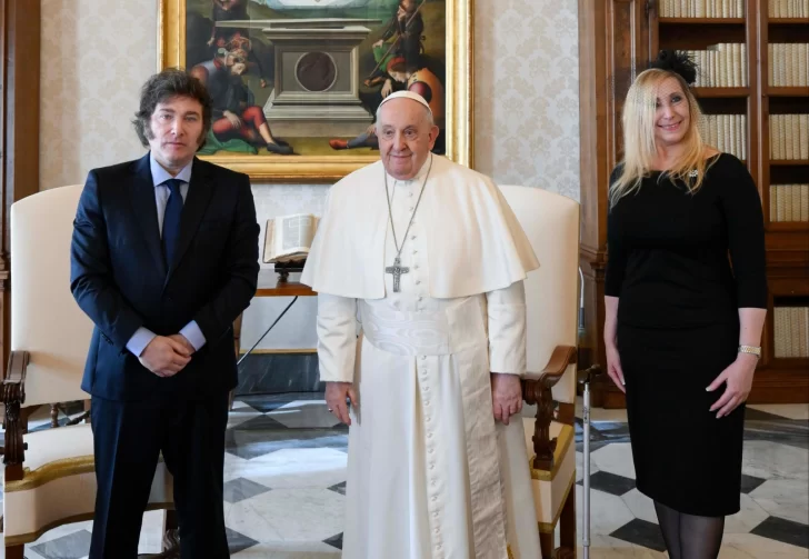 Milei se reunió una hora con el papa Francisco en el Vaticano