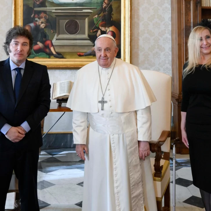 Milei se reunió una hora con el papa Francisco en el Vaticano