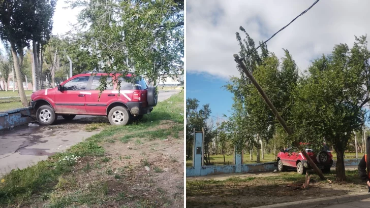 Conducía ebrio y chocó frente al Canal 9 de Río Gallegos