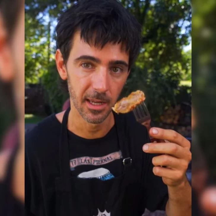 Locos x el Asado: “Laucha” Luchetti cocinó milanesas de cordero en Santa Cruz