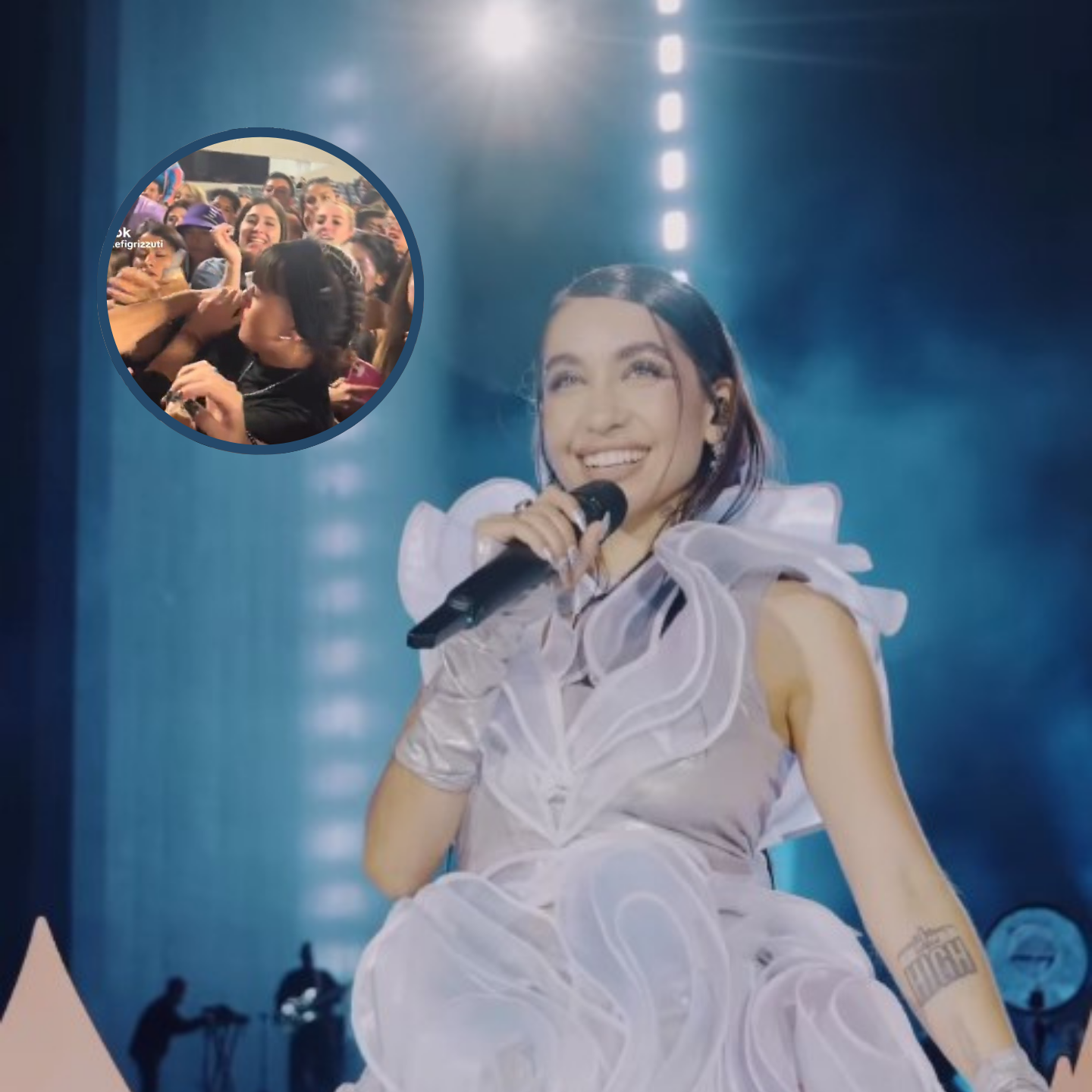 Incidente entre fans de María Becerra en la previa de su concierto en River Plate Incidente entre fans de María Becerra en la previa de su concierto en River Plate