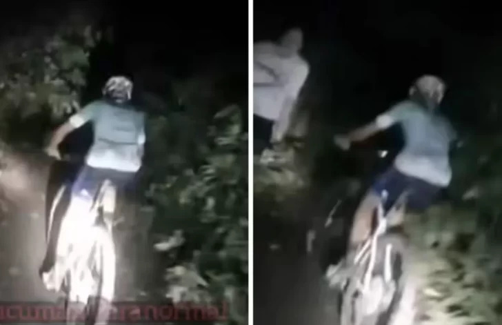 Dos ciclistas se encontraron con un “fantasma” mientras bajaba un cerro: “Siempre aparece en el mismo lugar”