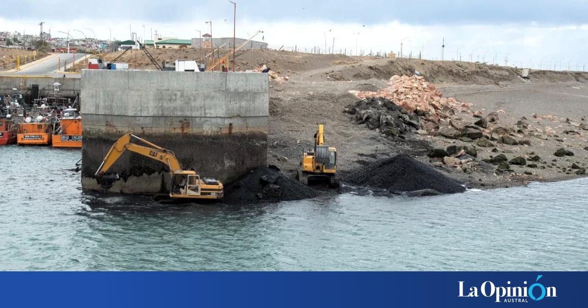 Completaron el dragado en el acceso del puerto de Caleta Paula La