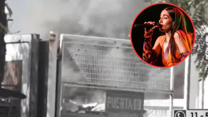 Incendio en el Monumental a horas del segundo show de María Becerra