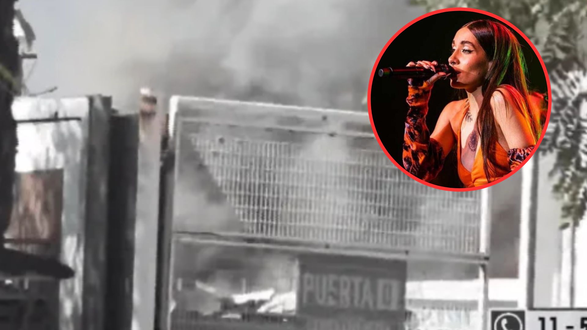 Incendio en el Monumental a horas del segundo show de María Becerra Incendio en el Monumental a horas del segundo show de María Becerra