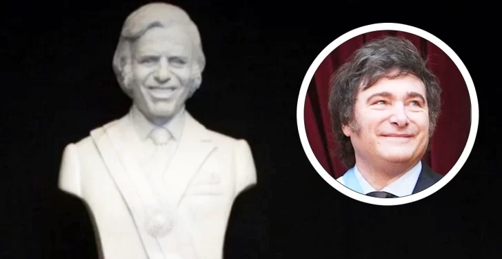 Javier Milei quiere colocar un busto de mármol de Carlos Menem en la Casa Rosada