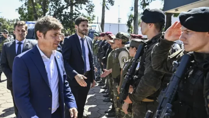 Junto a Pullaro, Kicillof anunció una base de operaciones táctica en el límite con Santa Fe