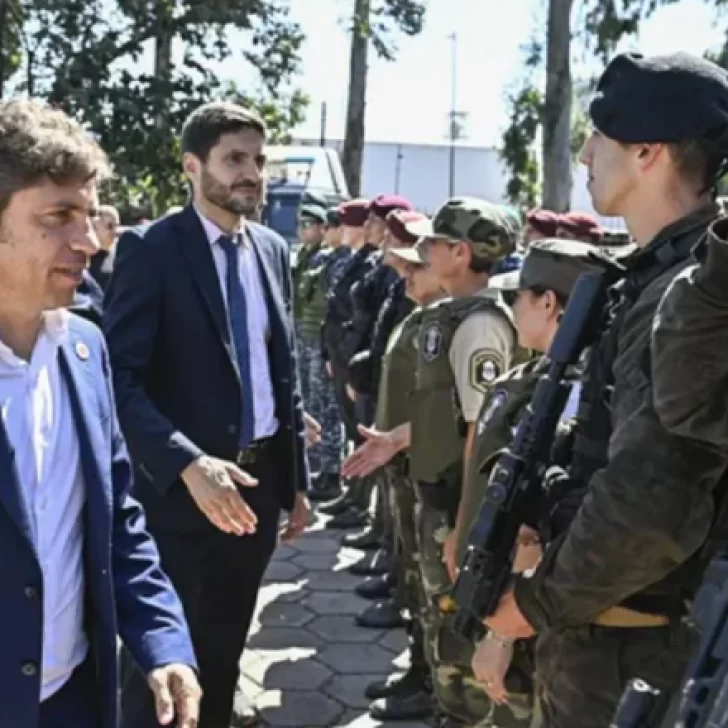 Junto a Pullaro, Kicillof anunció una base de operaciones táctica en el límite con Santa Fe