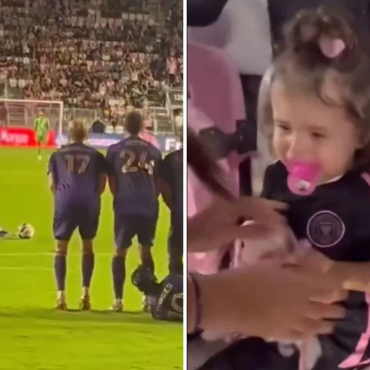 Lionel Messi le pegó un pelotazo a una bebé y la reacción del padre se volvió viral