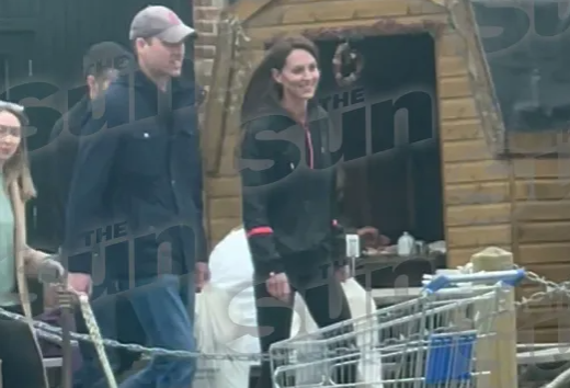 Apareció un video de Kate Middleton y el príncipe William paseando en una feria 