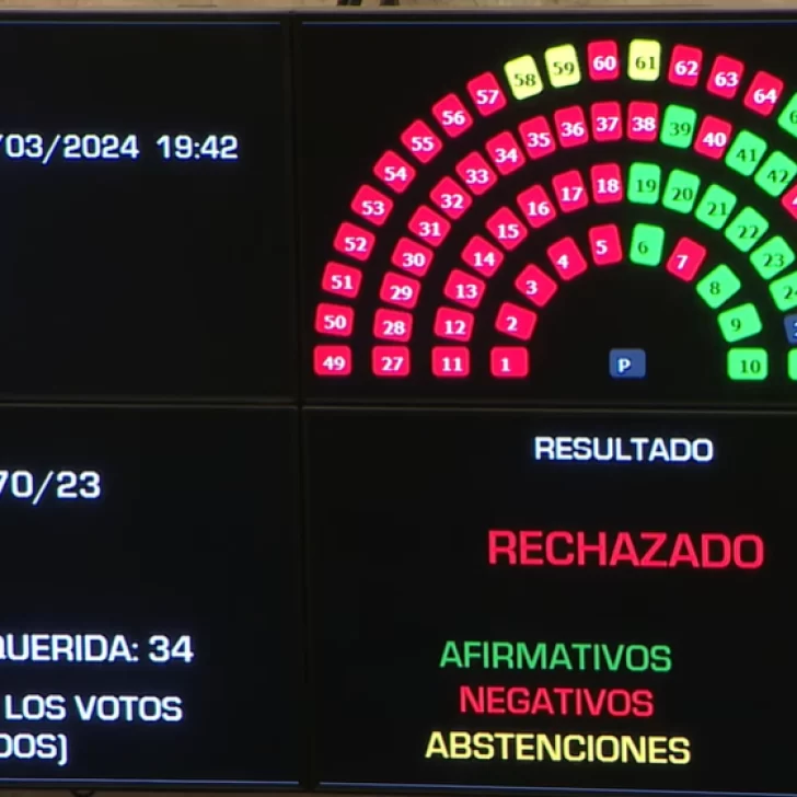 Por mayoría, el Senado rechazó el “mega DNU” de Javier Milei y Diputados define