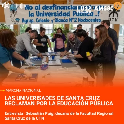 Santa Cruz marcha para defender la educación gratuita