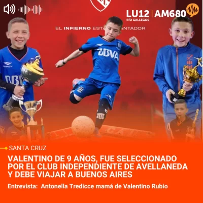 Valentino Rubio fue seleccionado por Independiente y su familia recauda fondos para ayudarlo