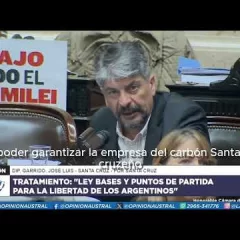 José Luis Garridio apoyó la Ley Bases: “El gobierno necesita las herramientas”