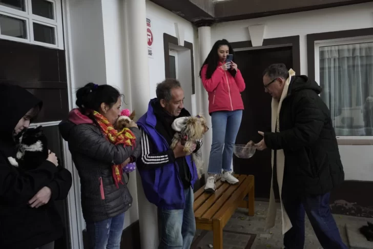 Día del Animal: perros y gatos de Río Gallegos recibieron la bendición