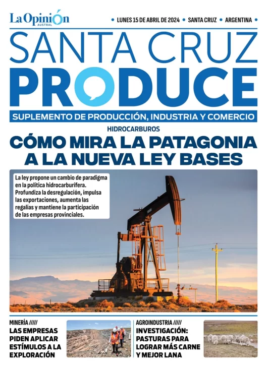 Tapa Suplemento Santa Cruz Produce: Cómo mira la Patagonia a la nueva Ley Bases