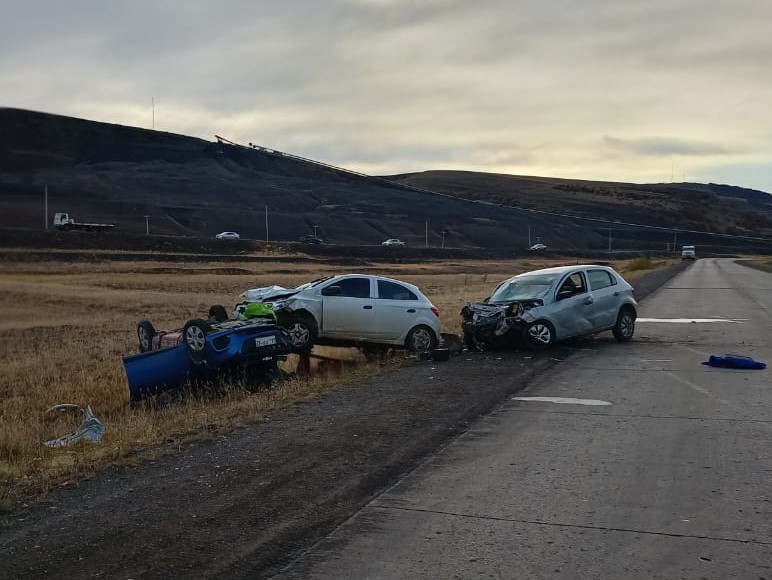 Falleció una tercera víctima de 34 años por el triple accidente en una ruta de Río Turbio