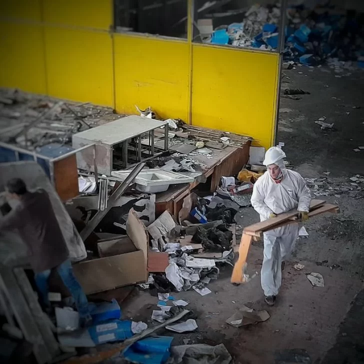 Comenzaron los trabajos para recuperar el edificio abandonado del exmuseo Padre Jesús Molina