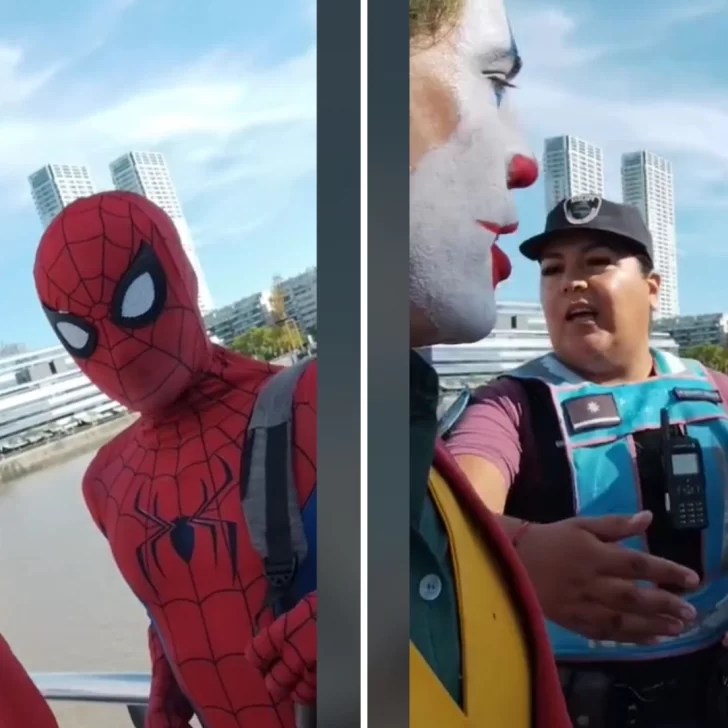 “Joker Argentino” se peleó con Spiderman e intervino la Policía: “Los códigos no se rompen”