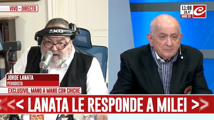 Lanata le respondió a Milei en Crónica HD: “Quiero que se retracte o explique lo que dijo frente a un juez”