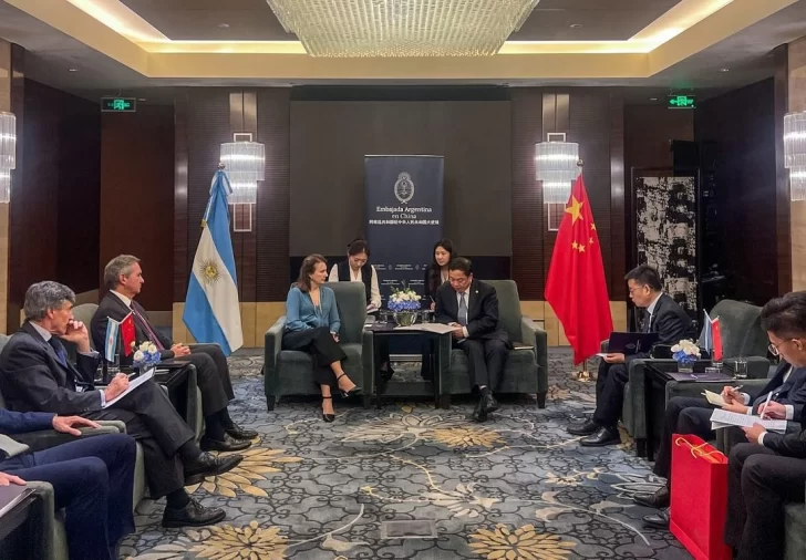 Represas: Diana Mondino se reunió en China con representantes de Gezhouba Group