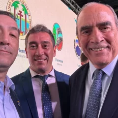 Pablo Grasso se reunió con Guillermo Francos en el Encuentro Federal de Ciudades Capitales y Alternas en Rosario