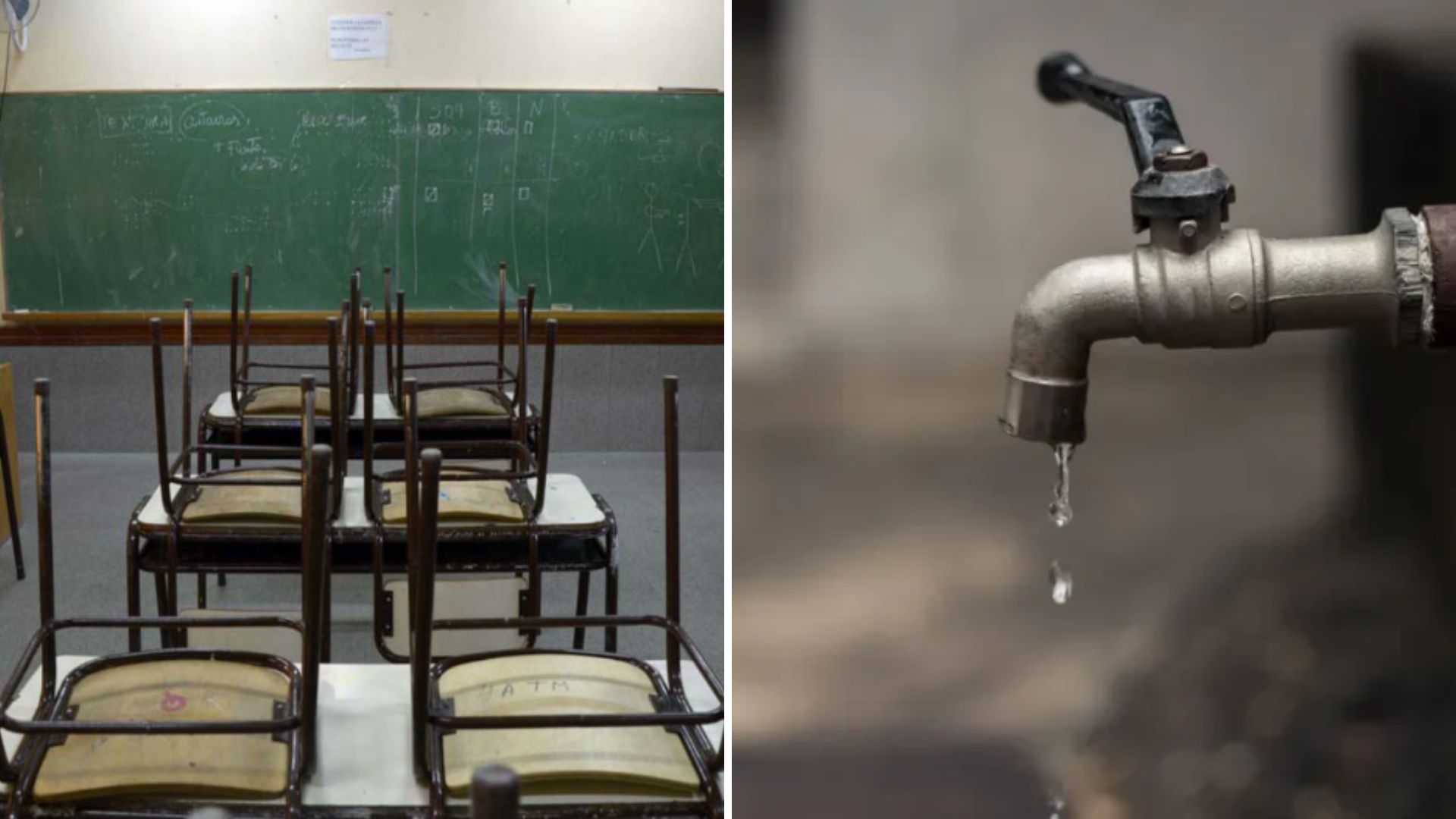 Bahía Blanca sin agua y con clases suspendidas