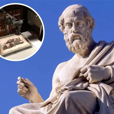 La inteligencia artificial encontró la tumba de Platón analizando antiguos papiros 
