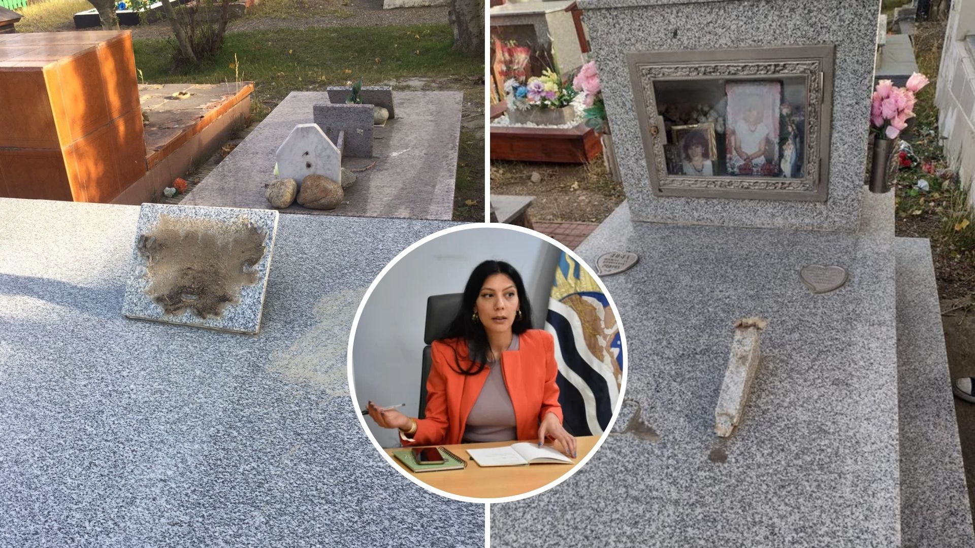 El municipio pide colaboración a la gente por el robo de las placas en el cementerio