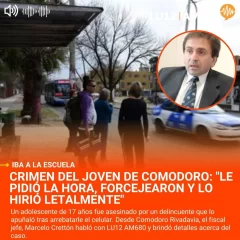 Crimen del joven de Comodoro: “Le pidió la hora, forcejearon y lo hirió letalmente”