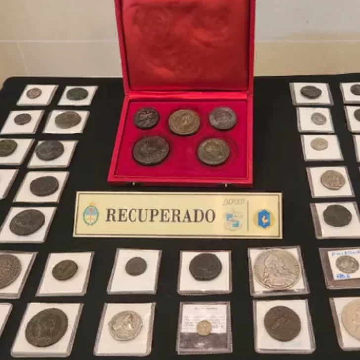 Argentina le devolvió al Estado Italiano una colección de monedas del Imperio Romano