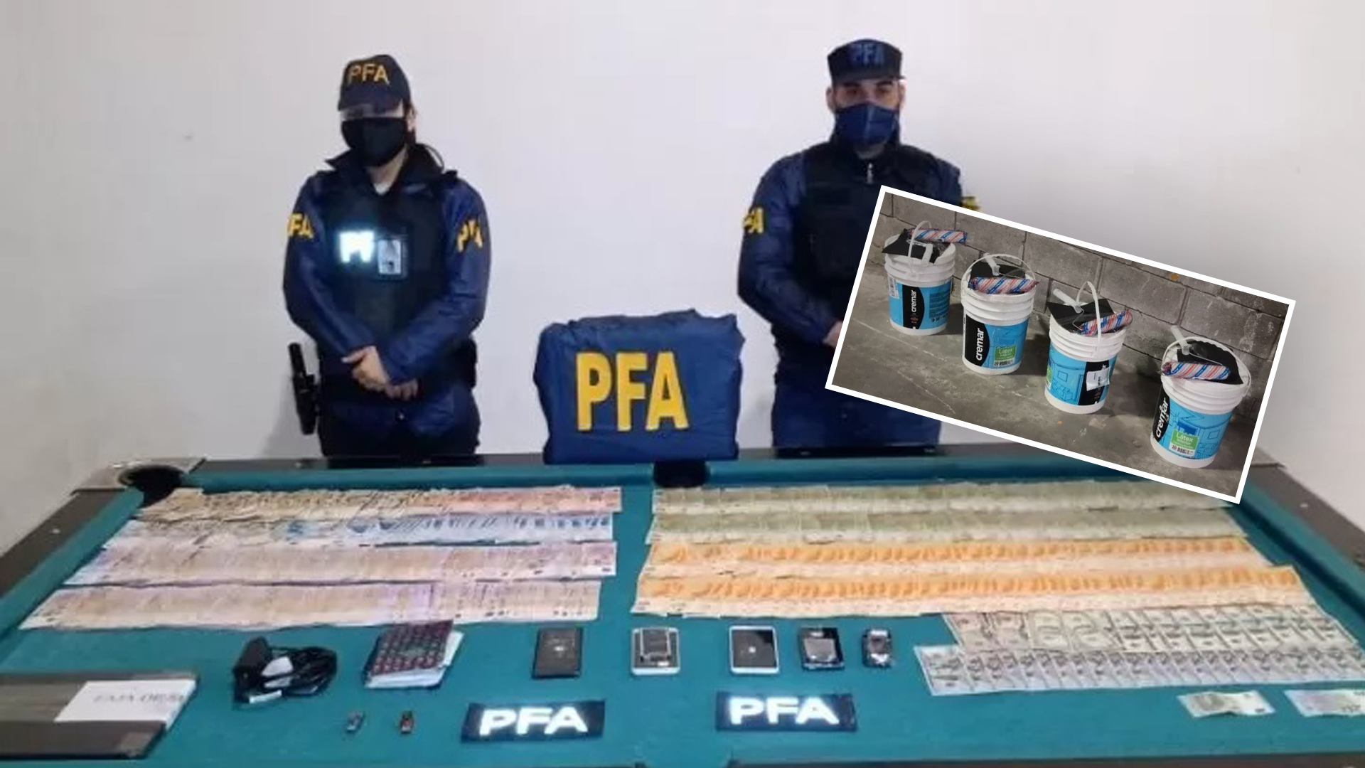 Condenaron a la “banda de Heinsenberg” que trasladaba droga de Santa Fe a Santa Cruz escondida en tachos de pintura