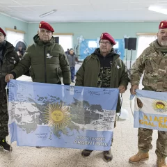 Homenaje a los soldados apostados en el barrio Diadema durante la Guerra de Malvinas