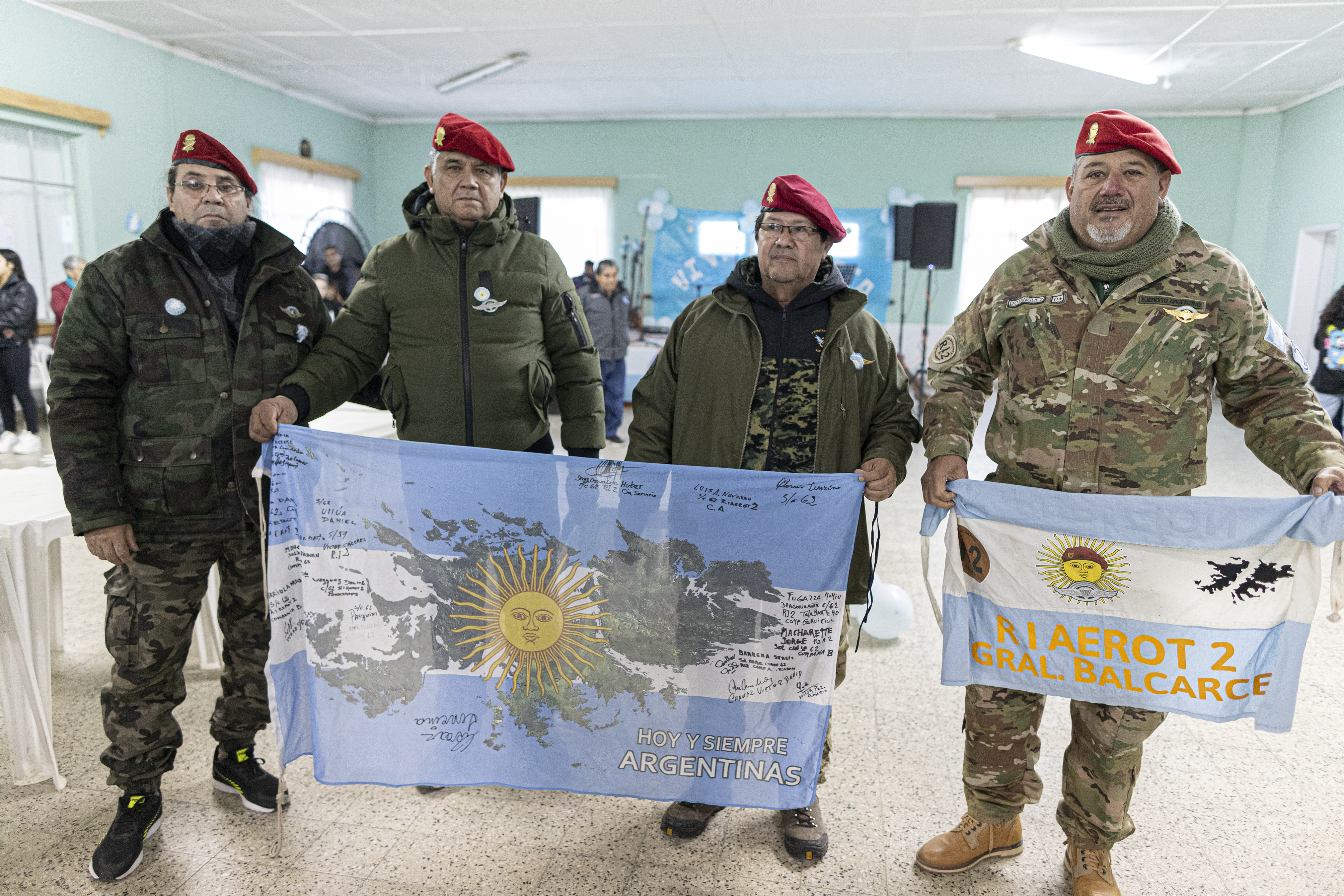 Homenaje a los soldados apostados en el barrio Diadema durante la Guerra de Malvinas